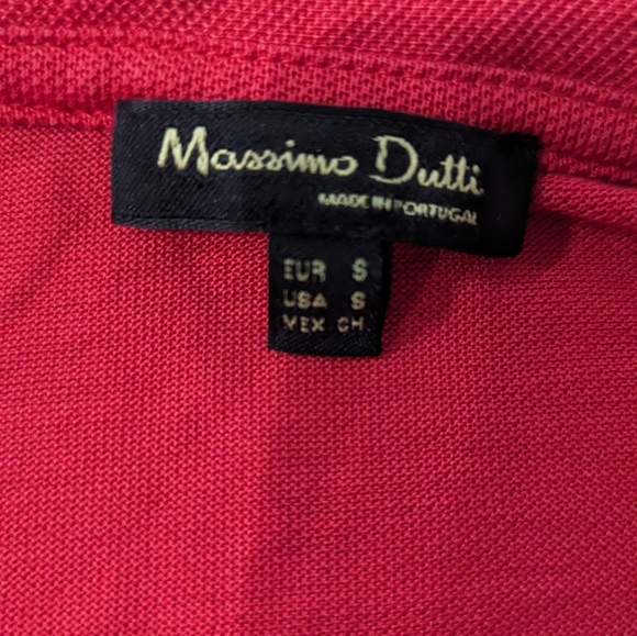 Red Massimo Dutti polo💥Summer Sale! - Picture 3 of 3